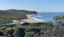 A coastal view of Glenrock State Conservation Area. Photo &copy; Geotrail and Nature Tours